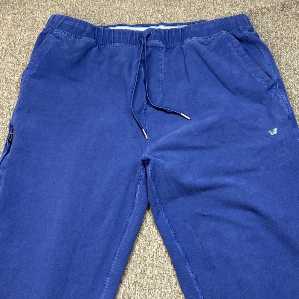 Mack Weldon Ace Sweatpants Navy Blue Cotton Spandex Joggers Mens XXL